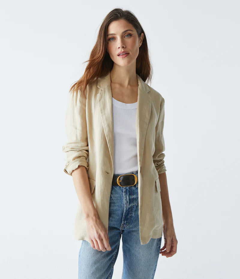 Women's Chic Outerwear Garments Lottie Linen Blazer