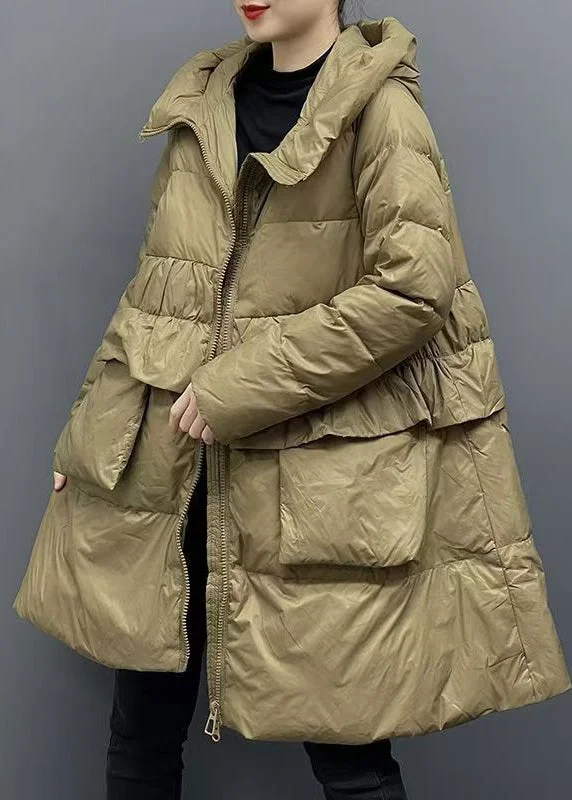 Fashionable Women's Casual Apparel Women Green Zippered Patchwork Pockets Hooded Parka Winter Fashionable Women's Casual Apparel Women Green Zippered Patchwork Pockets Hooded Parka Winter