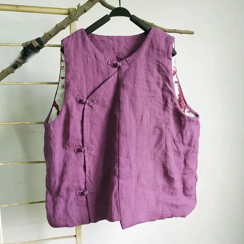 Women's Elegant Formal Outfit Omychic Loose Padded Vests Sleeveless Tops Ladies Solid Color Padded Waistcoat Female 2020 Autumn Spring Linen Vest Women's Elegant Formal Outfit Omychic Loose Padded Vests Sleeveless Tops Ladies Solid Color Padded Waistcoat Female 2020 Autumn Spring Linen Vest