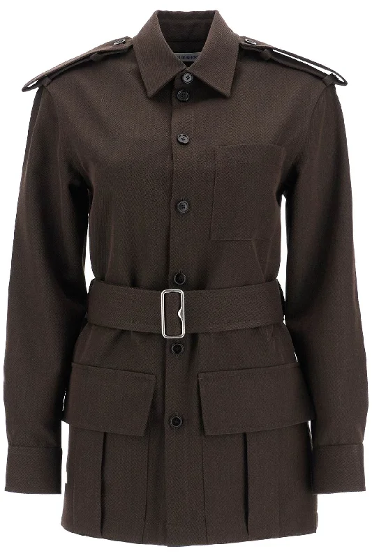 Women's Everyday Apparel BURBERRY woolen saharan jacket