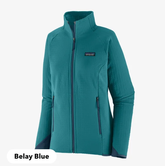 Casual Clothes For Women Patagonia Women's R2 TechFace Jacket Belay Blue