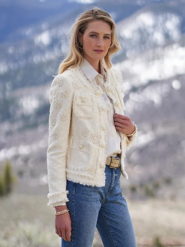 Women's Clothing Sets Michon Embroidered Tweed Jacket