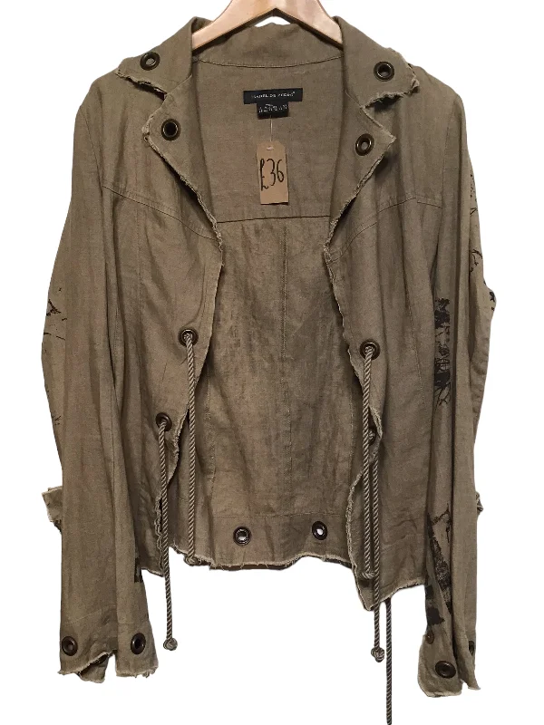 Women's Activewear Garments Isabel De Pedro Khaki Jacket (Size L)