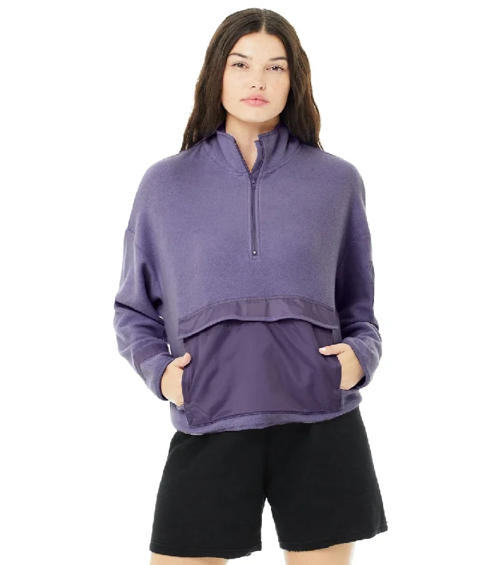 Casual Garments For Women Valentine's Special Bella + Canvas Sueded 1/2 Zip Pullover Wisteria