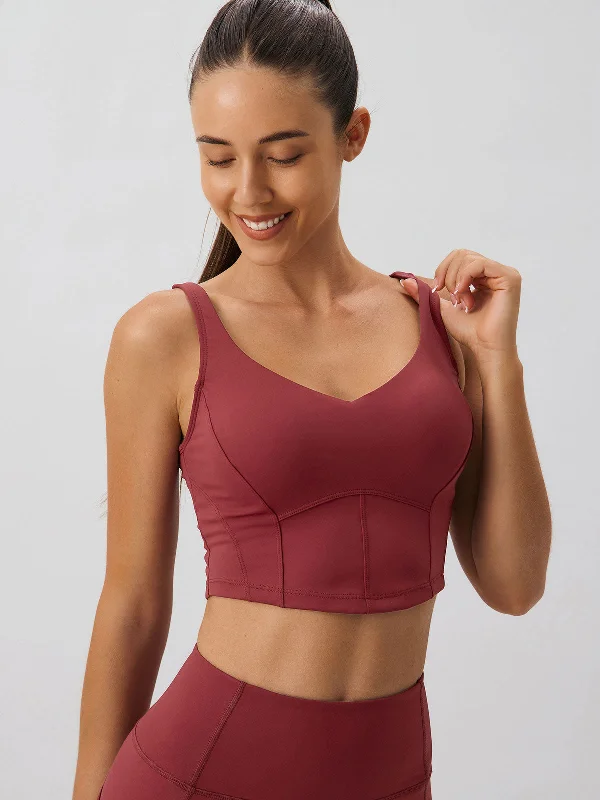 Classic Women's Clothing Styles Trendy Women'S Wear Collection Dark Red V Neck Tank Top - High Support Classic Women's Clothing Styles Trendy Women'S Wear Collection Dark Red V Neck Tank Top - High Support
