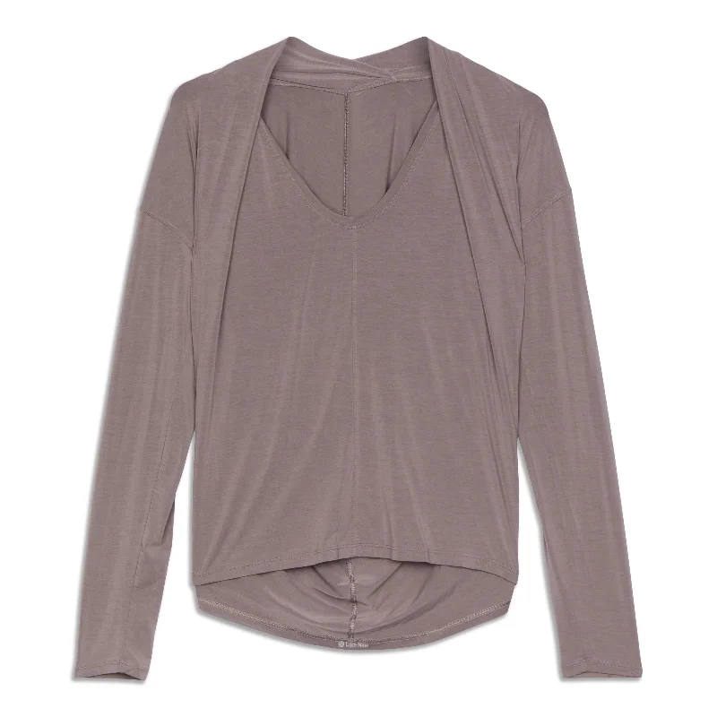 Women's Resort Apparel Flash Sale Now Deep Stretch Long Sleeve Shirt - Resale