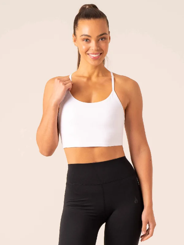 Vintage-Inspired Garments Buy More, Save More Embody Compression Tank Bra - White