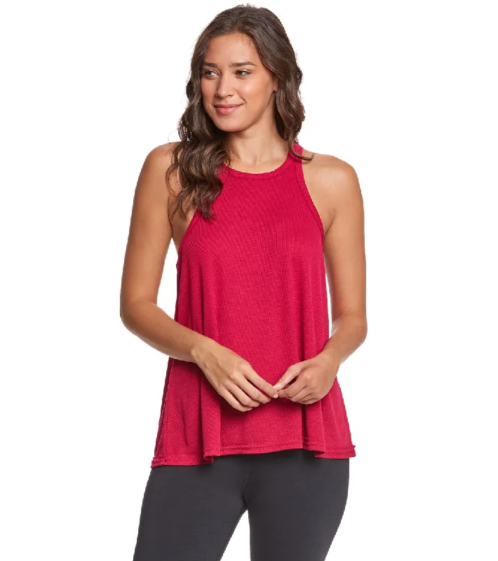 Women's Resort Garments Hot Items Free People Slub Long Beach Tank  Pink Combo