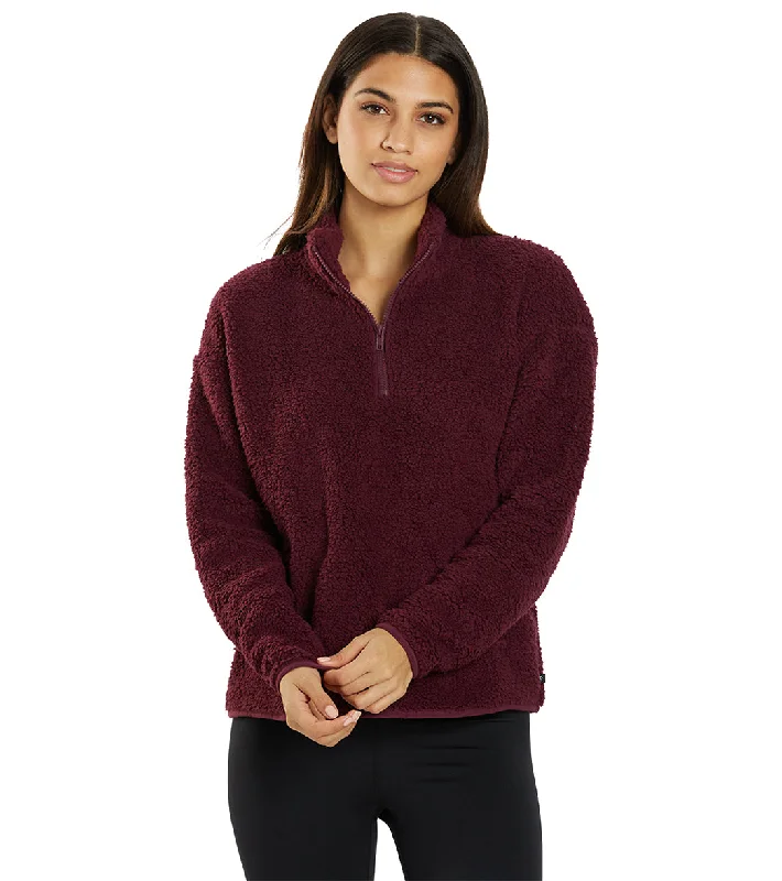 Chic Clothing For Women Style Without Limits Marika Carson 1/4 Pullover Grape Wine