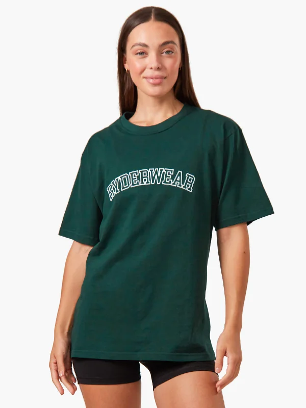 Modern Women's Apparel Seasonal Clearance Oversized T-Shirt - Bottle Green