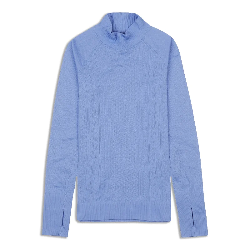 Women's Fashion Clothes Stylish Deals Rest Less Pullover Mock Neck - Resale