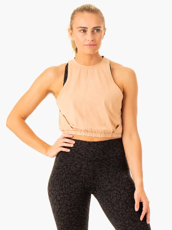 Women's Contemporary Clothing Refined Fashion Sale Rotation Tank - Sandstone