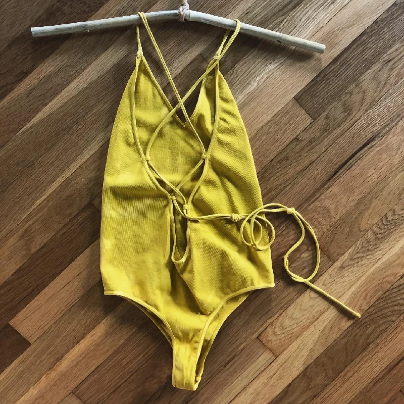 Vintage Clothing For Women Save Big Solid Tumeric Eternity Tie Dye Bodysuit