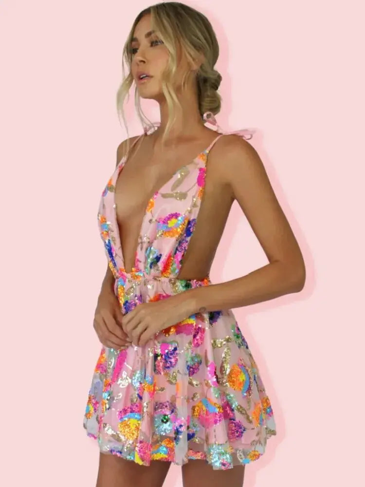 Women's Stylish Casual Garments Romantic Chic Deals Summer Sequin Dress