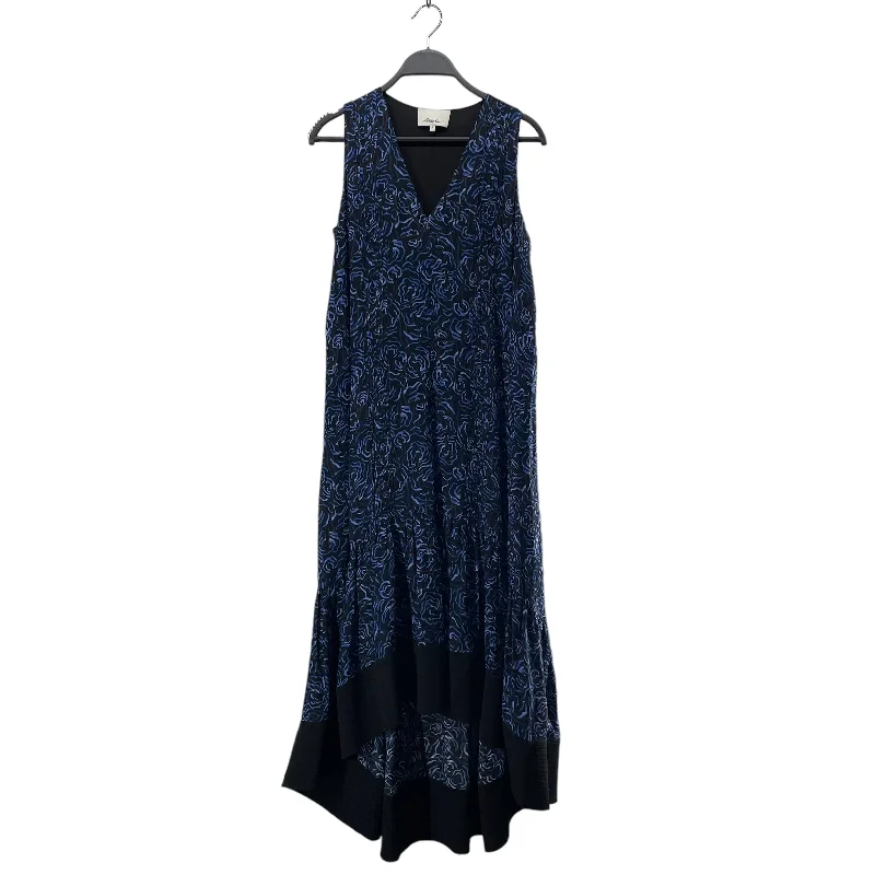 Comfortable Women's Clothes End-Of-Season Clearance 3.1 phillip lim/SL Dress/0/All Over Print/Cotton/BLU/BLK BOTTOM / PRINTED