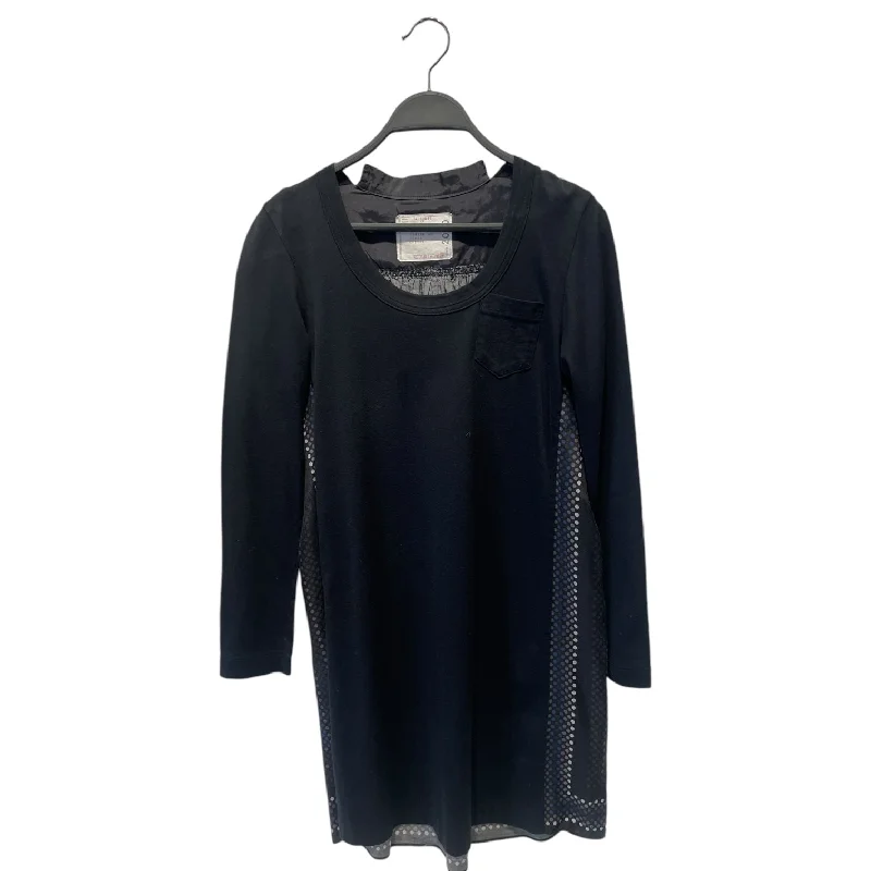 Women's Garments Retro Style Promotions Sacai/3|4S Dress/1/Cotton/NVY/