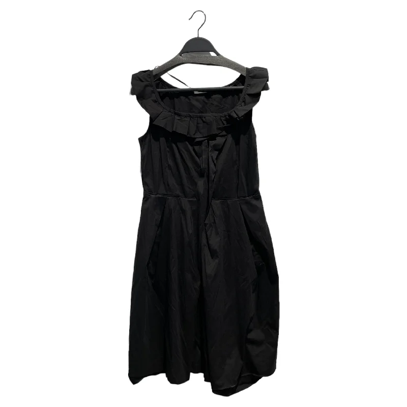 Women's Elegant Outfit End-Of-Season Clearance MIU MIU/SL Dress/42/Cotton/BLK/Midi Length/Off the Shoulder A-Line Women's Elegant Outfit End-Of-Season Clearance MIU MIU/SL Dress/42/Cotton/BLK/Midi Length/Off the Shoulder A-Line
