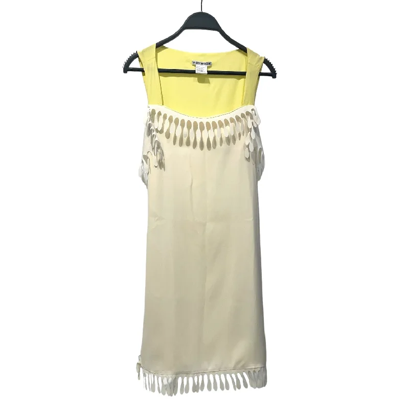 Vintage-Inspired Garments Limited Time Offers ISSEY MIYAKE/Camisole Dress/Polyester/WHT/yellow back