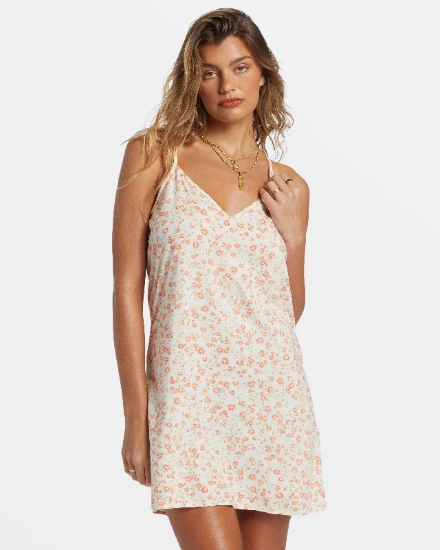 Elegant Women's Attire Flash Sale Now 90's Babe Mini Slip Dress - White Cap