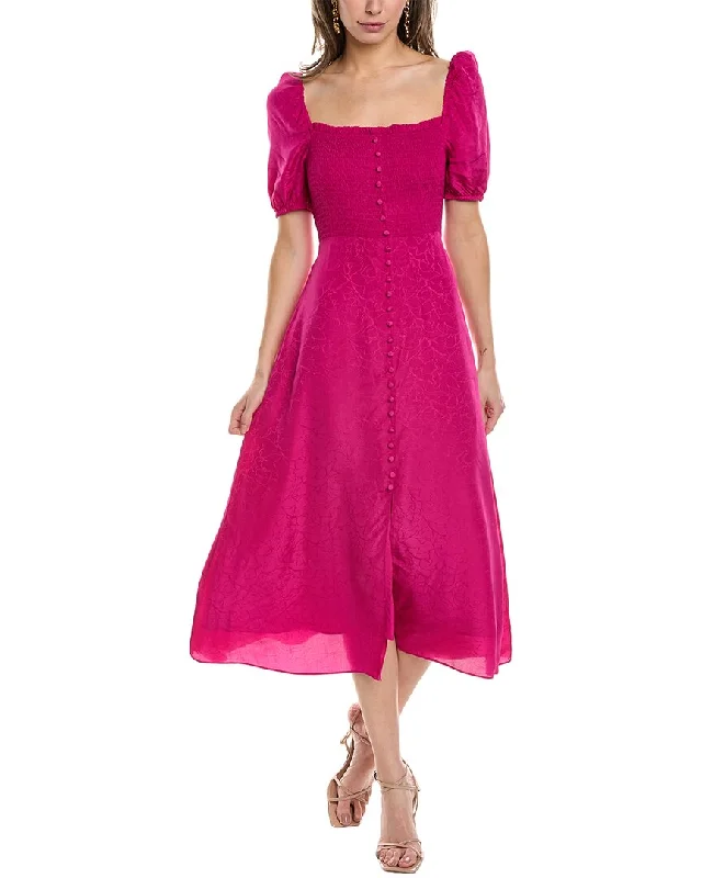 Women's Holiday Clothing Discover Now ba&sh Smocked Midi Dress