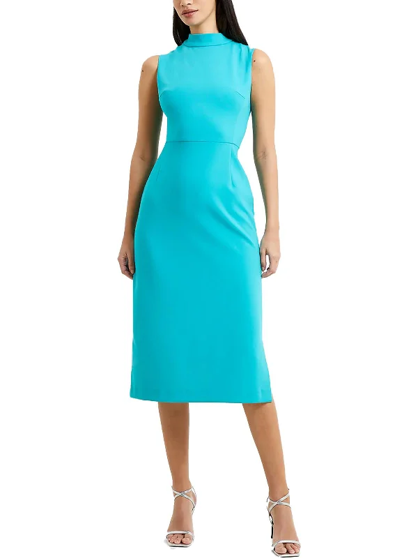 Women's Vacation Garments Style Breakthroughs Echo Womens Mock Neck Midi Sheath Dress Women's Vacation Garments Style Breakthroughs Echo Womens Mock Neck Midi Sheath Dress