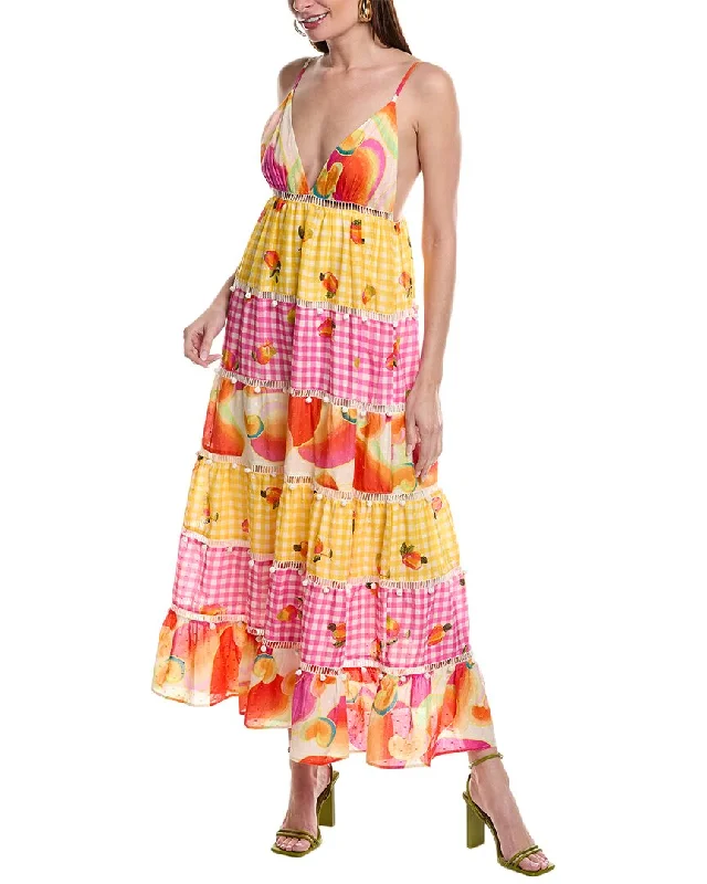 Fashionable Women's Outfit Limited Stock, Big Sale FARM Rio Mixed Picnic Cashew Maxi Dress Fashionable Women's Outfit Limited Stock, Big Sale FARM Rio Mixed Picnic Cashew Maxi Dress