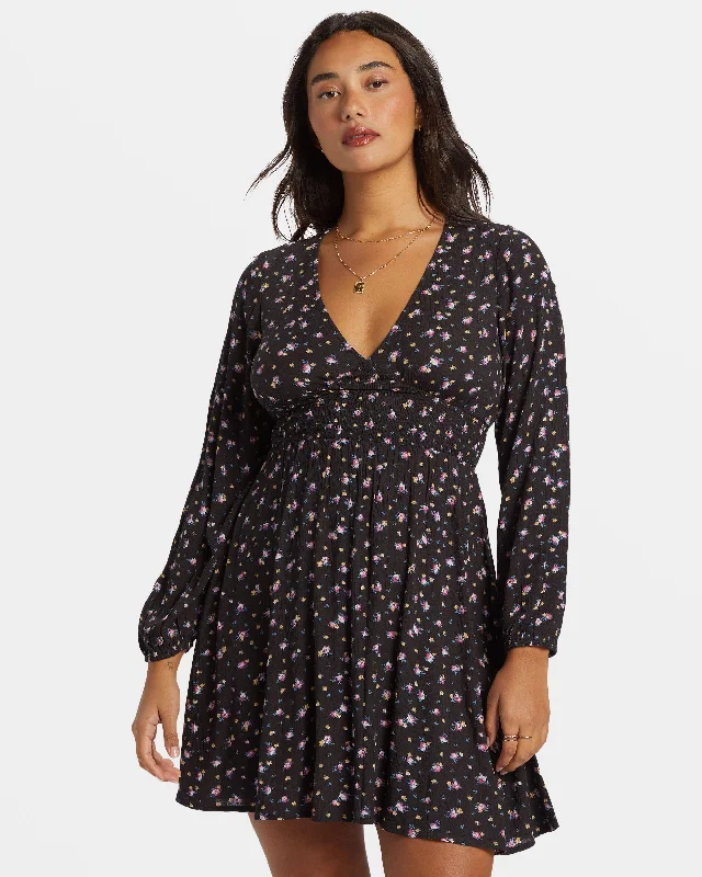 Affordable Women's Clothing Fresh Fashion Discounts In Ur Dreams Long-Sleeve Mini Dress - Black Sands Affordable Women's Clothing Fresh Fashion Discounts In Ur Dreams Long-Sleeve Mini Dress - Black Sands