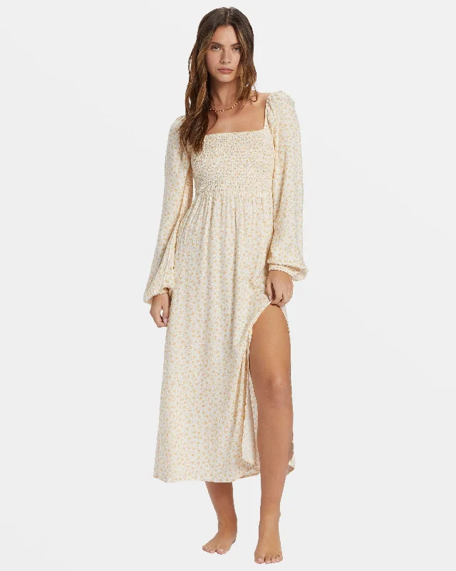 Fashionable Women's Outfit Daily Deals Lots Of Love Midi Dress - Hemp 2
