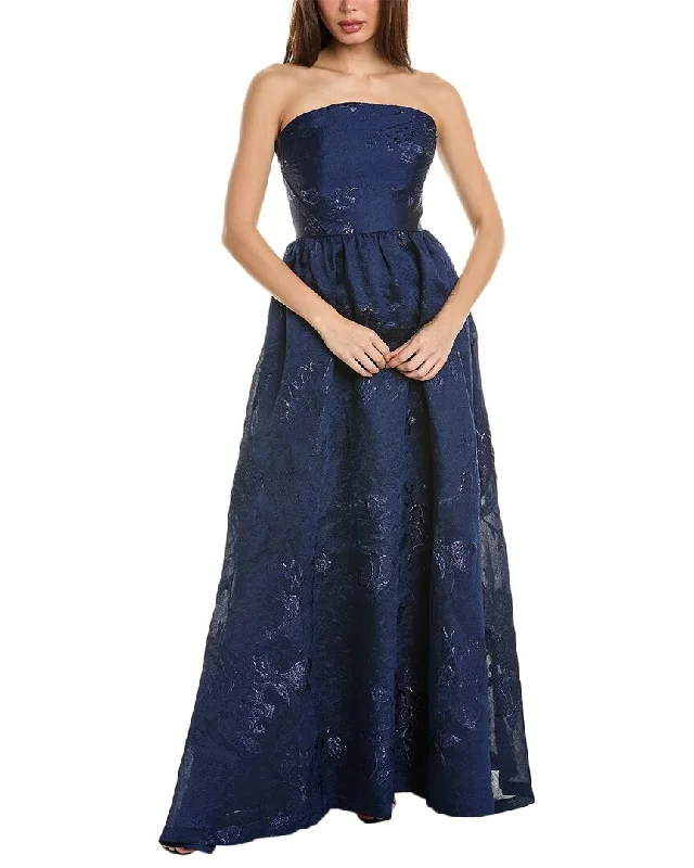 Women's Luxury Garments Exclusive Sale ML Monique Lhuillier Jacquard Gown