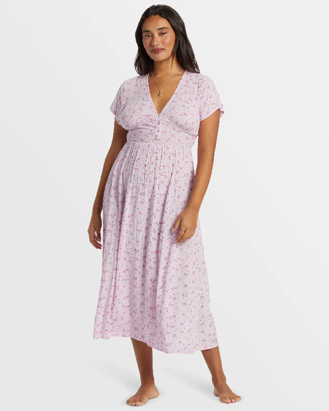 Women's Professional Garments Stylish Statements Morning Sky Midi Dress - Iced Lavender Women's Professional Garments Stylish Statements Morning Sky Midi Dress - Iced Lavender