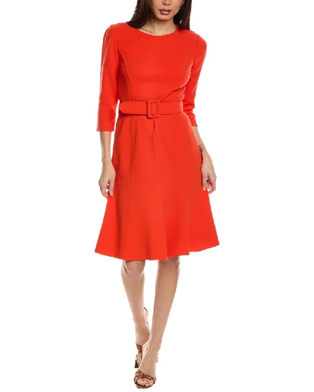 Women's Tops And Clothing The Latest Fashion Trends Oscar de la Renta Belted Wool-Blend Flare Dress Women's Tops And Clothing The Latest Fashion Trends Oscar de la Renta Belted Wool-Blend Flare Dress