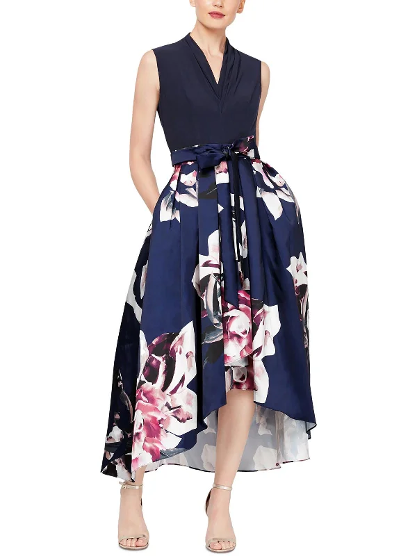 Luxury Women's Clothing Flash Sale, Don'T Miss Petites Womens Printed Midi Fit & Flare Dress Luxury Women's Clothing Flash Sale, Don'T Miss Petites Womens Printed Midi Fit & Flare Dress