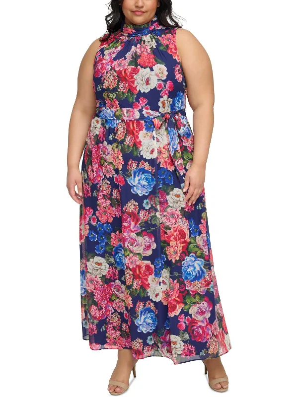 Women's Classic Outfit Limited Edition Plus Womens Chiffon Maxi Dress