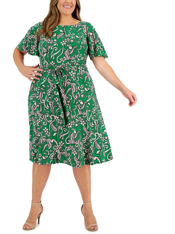 Affordable Luxury Women's Apparel Swimwear Summer Blowout Plus Womens Party Knee Fit & Flare Dress
