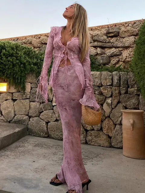 Women's Plus-Size Apparel Limited Time Special Offer See Through Dress Sets