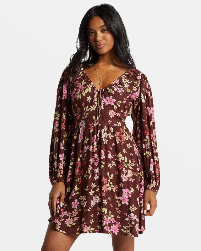 Women's Professional Outfit Trendy Pulse Sol Love Mini Dress - Choc Chip