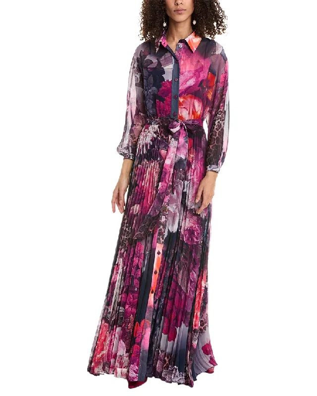 Women's Effortless Casual Outfit Stylish Savings Teri Jon by Rickie Freeman Maxi Shirtdress Women's Effortless Casual Outfit Stylish Savings Teri Jon by Rickie Freeman Maxi Shirtdress