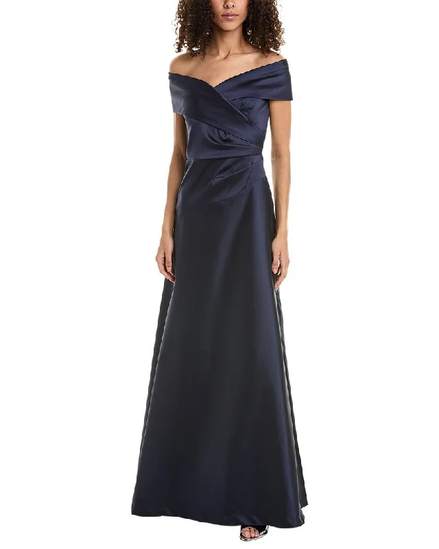 Women's Attire Fashion Essentials Teri Jon by Rickie Freeman Off-The-Shoulder Gown