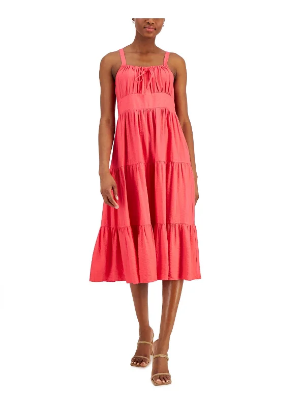 Women's Athletic Clothes Find Your Unique Flair Womens Knee Length Smocked Sundress