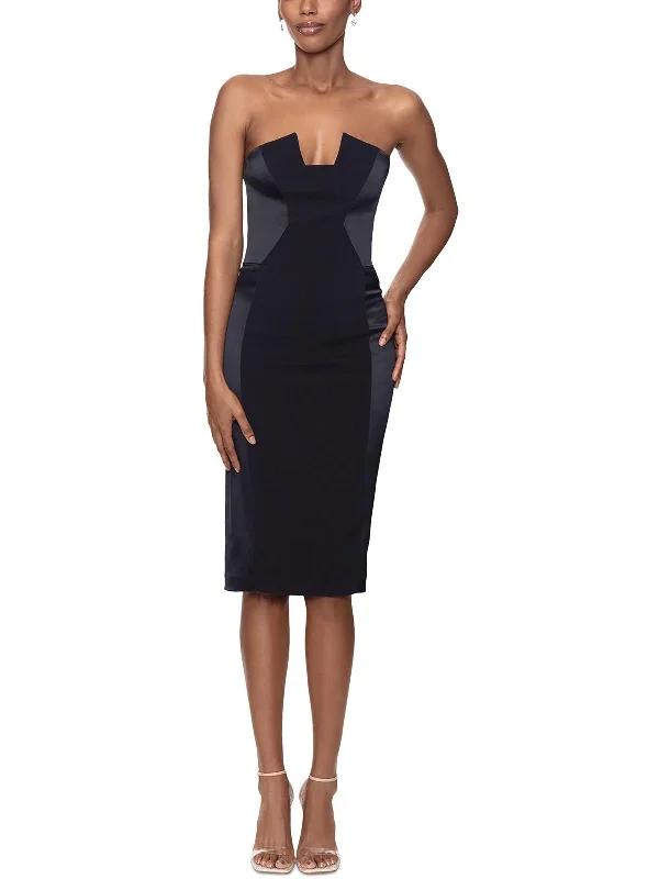 Women's Apparel And Garments Fresh Styles, Fresh Deals Womens Satin Trim Satin Sheath Dress Women's Apparel And Garments Fresh Styles, Fresh Deals Womens Satin Trim Satin Sheath Dress