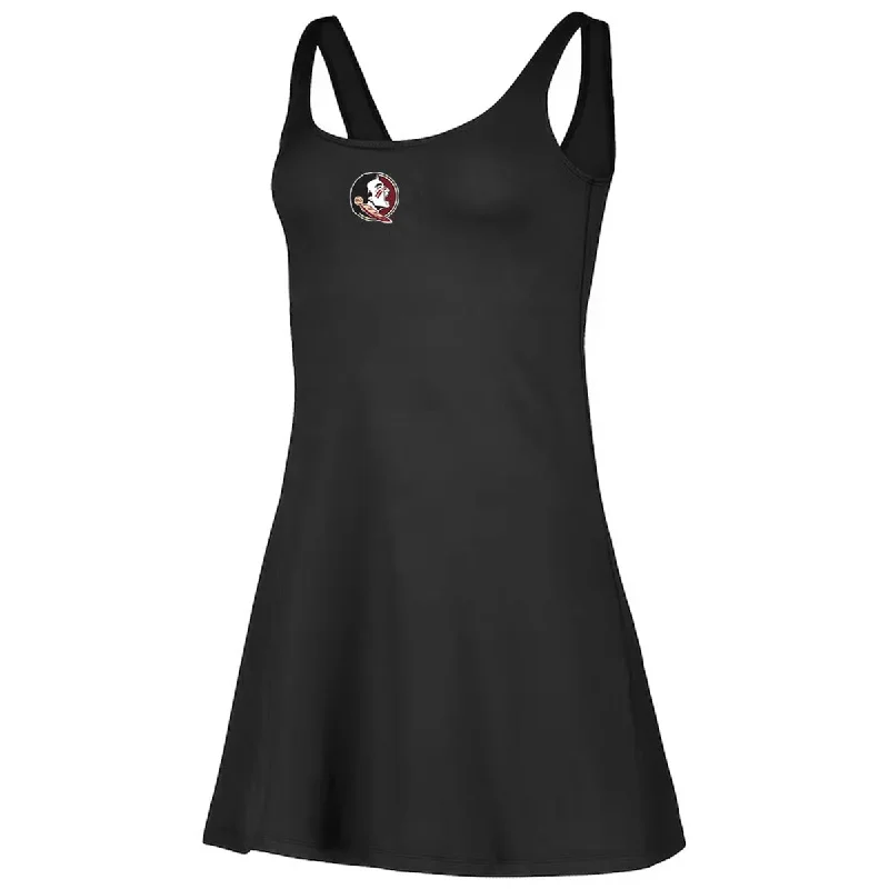 Women's Travel Apparel Vibrant Style Promotions ZooZatz Women's Seminole Logo Sport Dress - Black Women's Travel Apparel Vibrant Style Promotions ZooZatz Women's Seminole Logo Sport Dress - Black