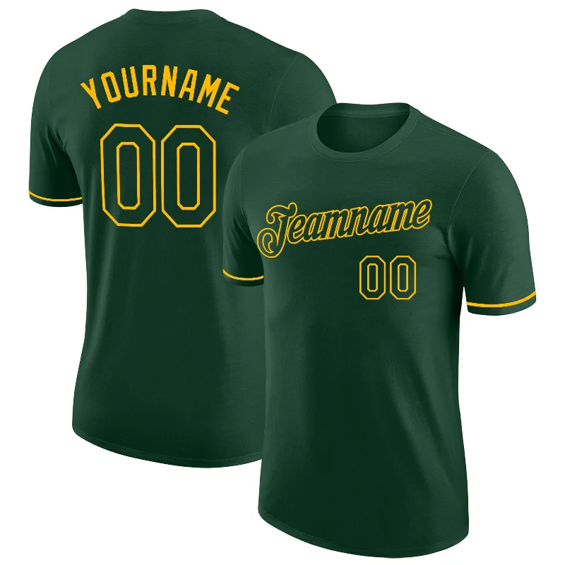 Unisex Casual Fashion Trends Ends Soon Custom Green Green-Gold Performance T-Shirt