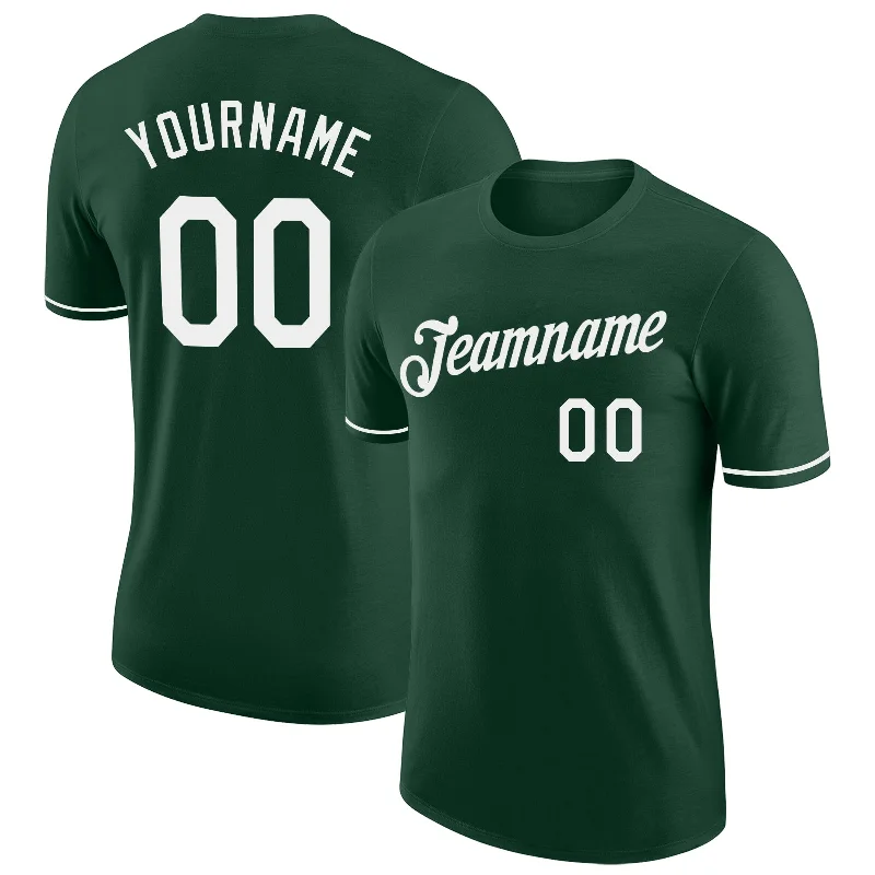 Fashion-Forward Unisex Apparel Relaxed Style Deals Custom Green White Performance T-Shirt Fashion-Forward Unisex Apparel Relaxed Style Deals Custom Green White Performance T-Shirt