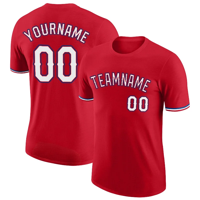Comfortable Gender-Free Fashion Choices Valentine's Special Custom Red White-Royal Performance T-Shirt Comfortable Gender-Free Fashion Choices Valentine's Special Custom Red White-Royal Performance T-Shirt