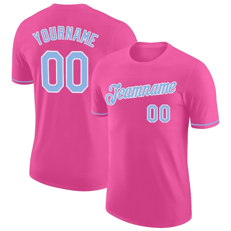 Breathable And Lightweight Unisex Wear Ends Soon Custom Pink Light Blue-White Performance T-Shirt Breathable And Lightweight Unisex Wear Ends Soon Custom Pink Light Blue-White Performance T-Shirt