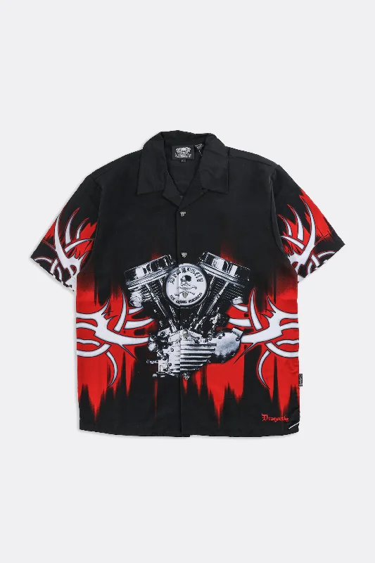Classic And Timeless Gender-Neutral Fashion Urban Elegance Deals Deadstock Dragonfly Red Engine Camp Shirt - M, XL, XXL, XXXL Classic And Timeless Gender-Neutral Fashion Urban Elegance Deals Deadstock Dragonfly Red Engine Camp Shirt - M, XL, XXL, XXXL