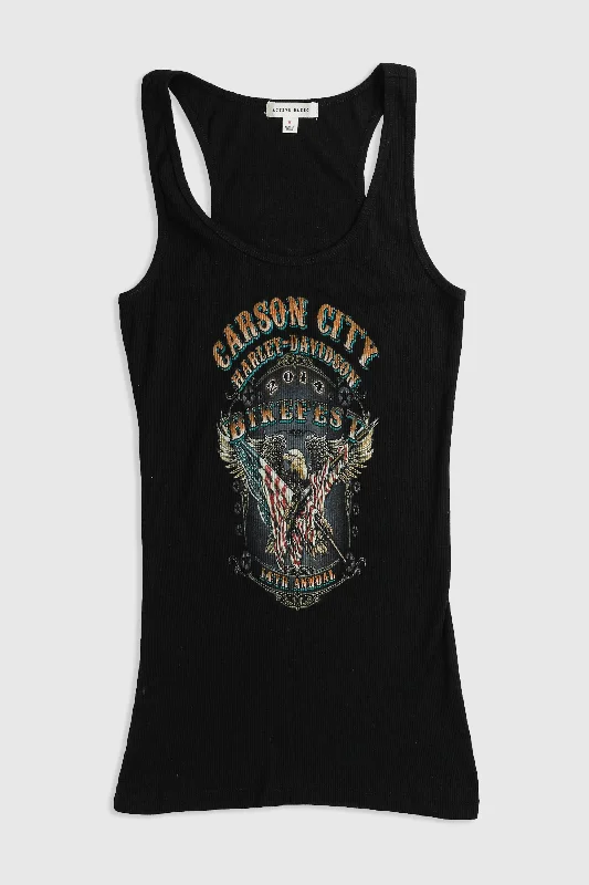 High-Quality Unisex Fashion Basics Unleash Your Trend Driven Style Deadstock Harley Racing Tank - Black, White High-Quality Unisex Fashion Basics Unleash Your Trend Driven Style Deadstock Harley Racing Tank - Black, White