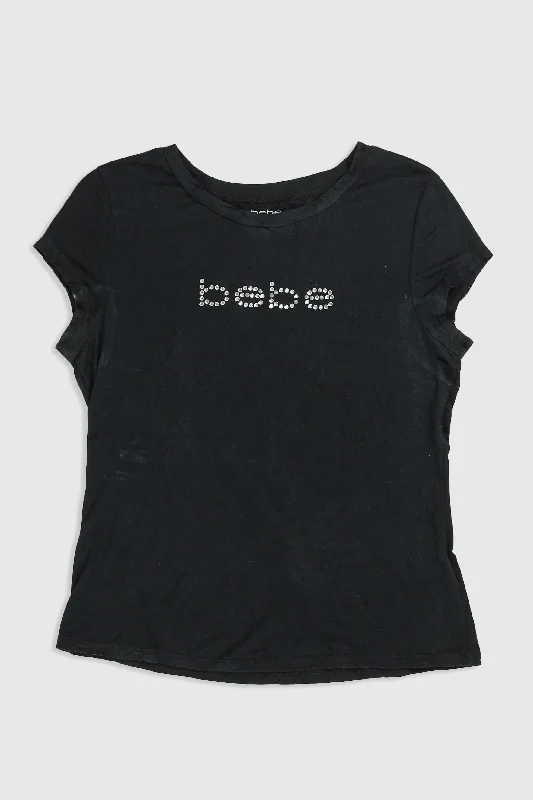Minimalist Unisex Wardrobe Must-Haves Timeless Style Promotions Vintage Bebe Rhinestone Tee - S Minimalist Unisex Wardrobe Must-Haves Timeless Style Promotions Vintage Bebe Rhinestone Tee - S