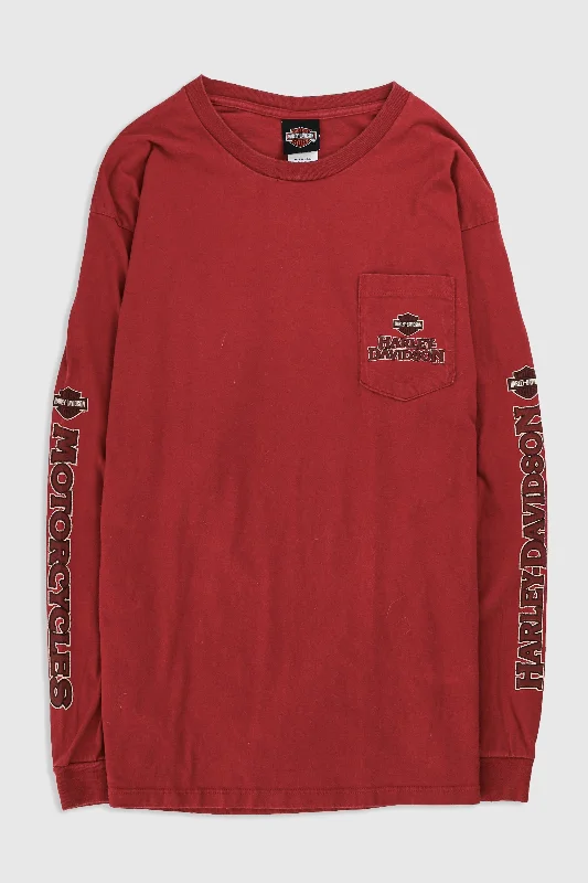 Urban-Inspired Unisex Fashion Pieces New Arrivals Vintage Harley Long Sleeve Tee
