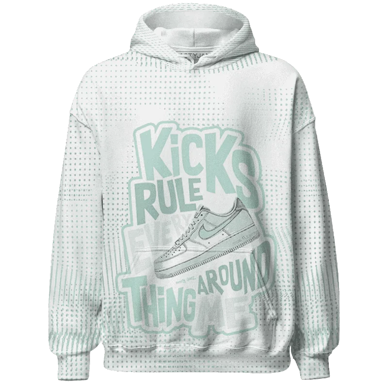 Minimalist Unisex Fashion Must-Haves Limited Stock NastyJamz AF 1 Low Jade Ice White Hoodie Match Kicks Rule All-Over Print